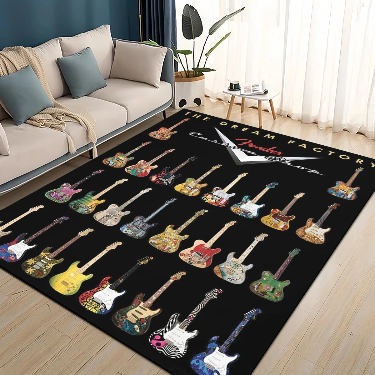 Musical Instrument Online - Alfombra Retro 3D con logo de