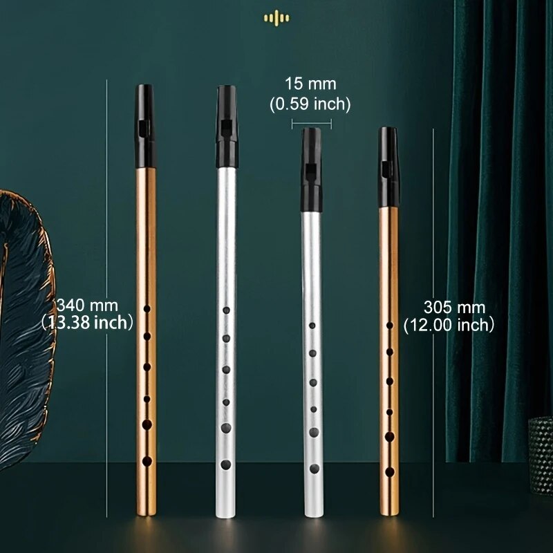 Penny Whistle D - Miwayer auténtico silbato irlandés flauta C/D