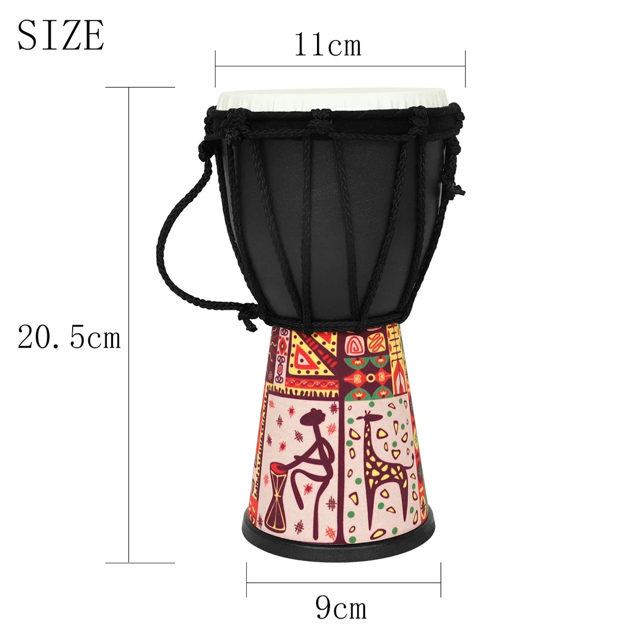 Tambor Africano de 4 Pulgadas, - Musical Instrument Djembe reseña y precio