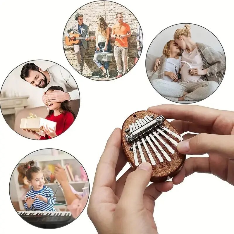 Mini Kalimba de Madera de 8 Te - Musical Instrument Marimba reseña y precio
