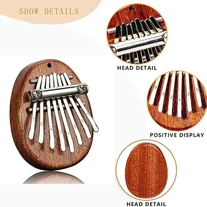 Mini Kalimba de Madera de 8 Te - Musical Instrument Marimba reseña y precio