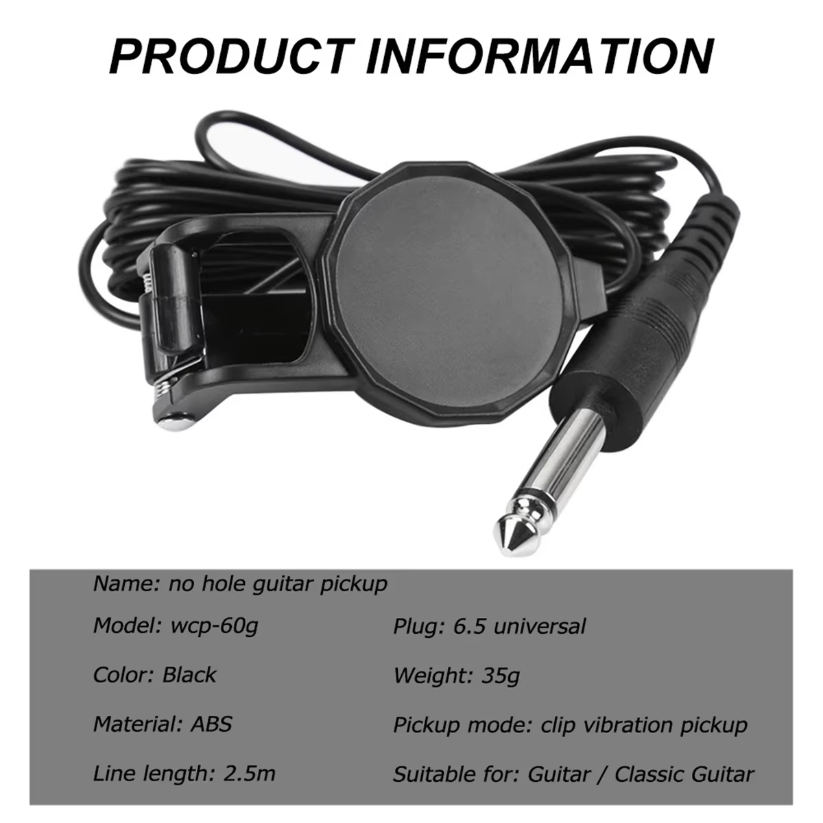Pastilla con Clip para conecto - Musical Instrument In English reseña y precio