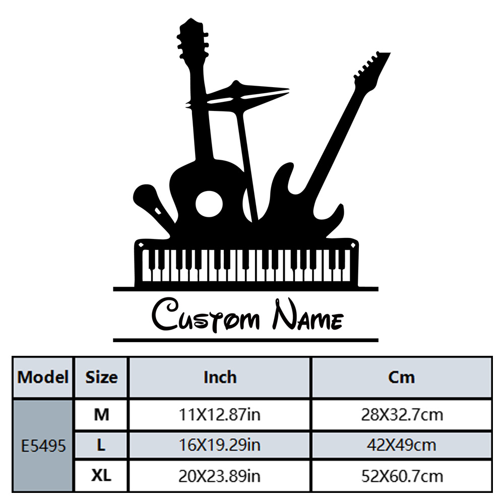 1 adhesivo de vinilo decorativ - Musical Instrument With Names reseña y precio