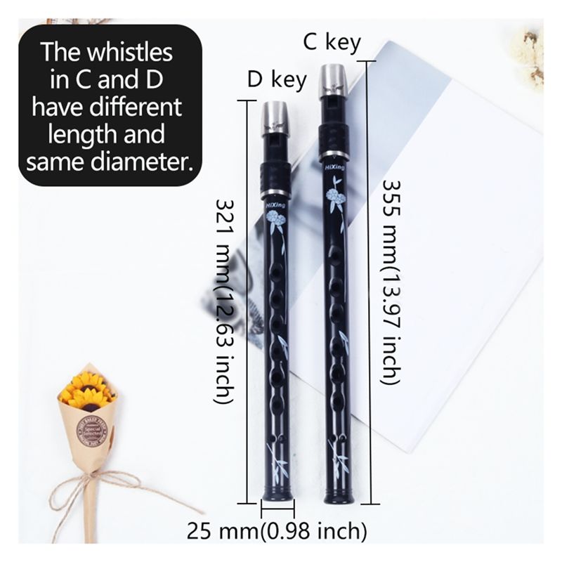 ABLB-6 Flauta irlandesa de est - Penny Whistle D reseña y precio