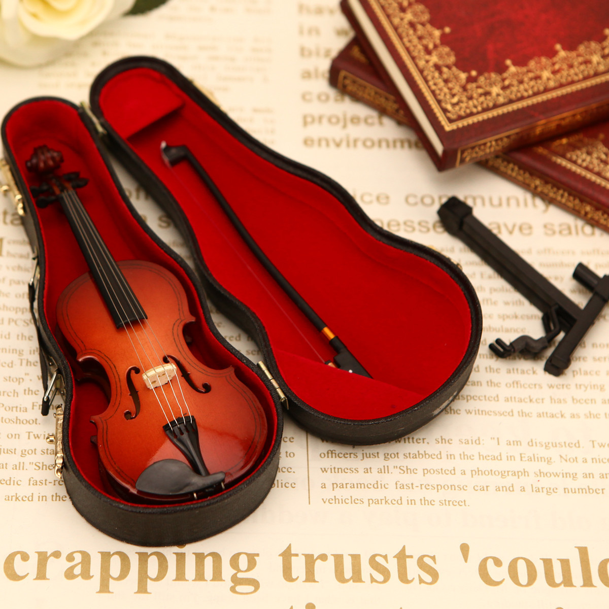Mini violín artesanal, modelo  - Musical Instrument Companies reseña y precio