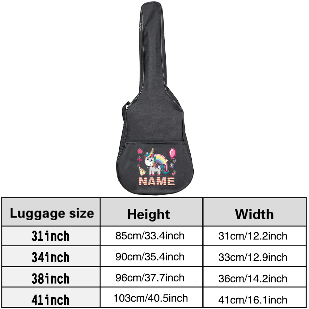 Bolsa de guitarra con nombre p - Musical Instrument With Names reseña y precio