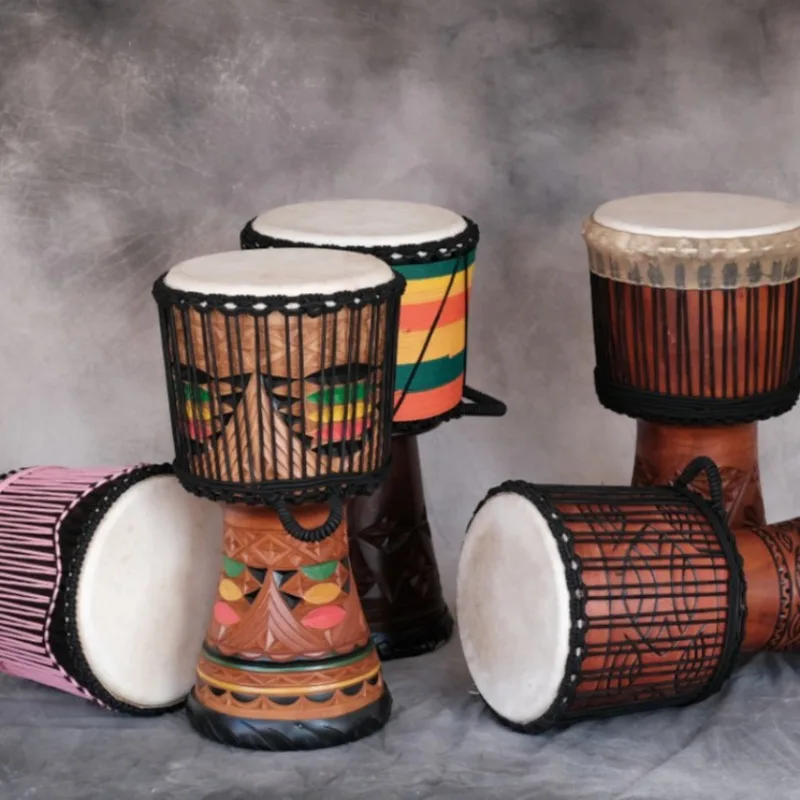 Tambor africano de caoba Djemb - Musical Instrument Djembe reseña y precio