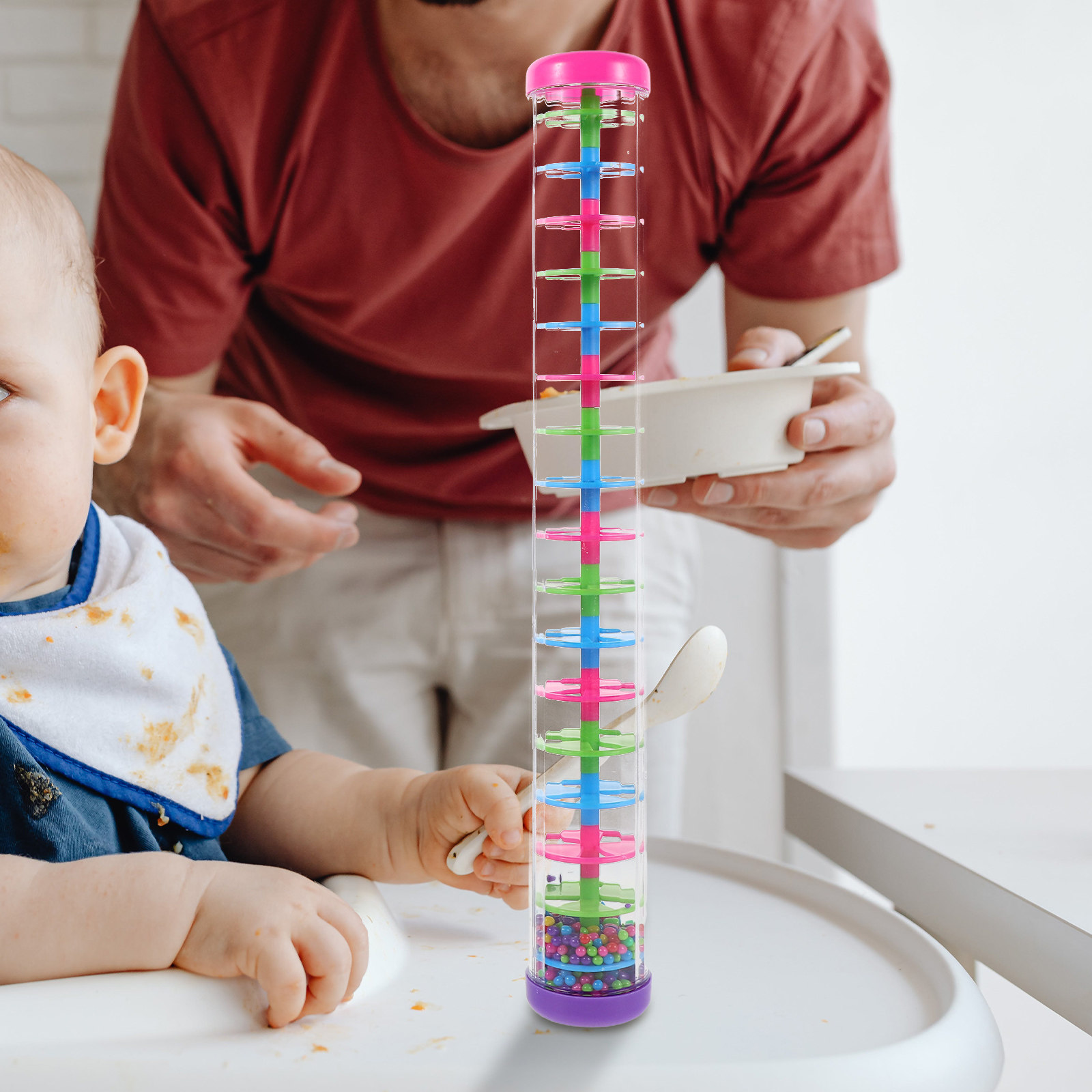 2 piezas de palo de lluvia en  - Musical Instrument For Babies reseña y precio